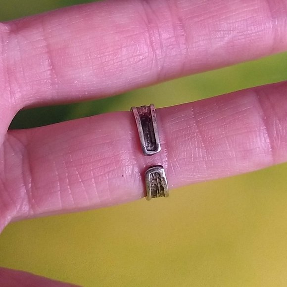 vintage 90s adjustable stamped sterling silver toe ring - Picture 3 of 4
